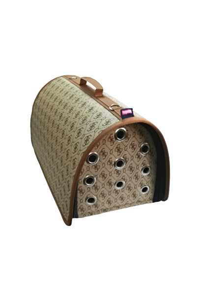 Pet Pretty Flybag Kapalı Kedi ve Köpek Taşıma Çantası Kahve