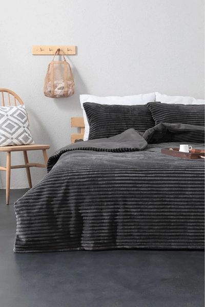 es home collection Ribbed Double Blanket