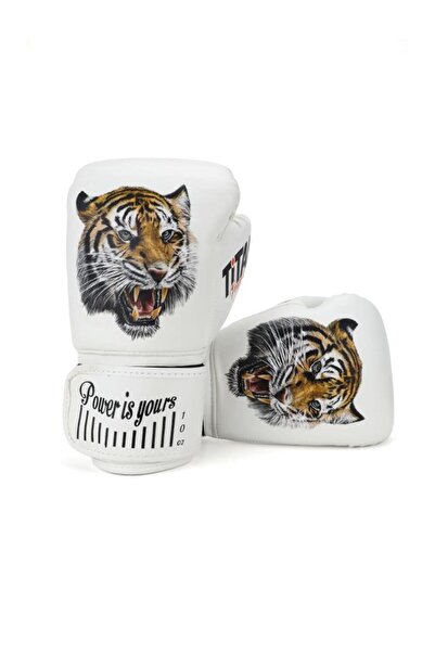 Titan Sport Beyaz Kaplan Desenli Fgr Model-12 Boks Eldiveni