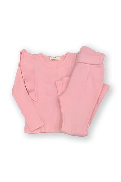 Breeze Girl's Ribbed Tights Set