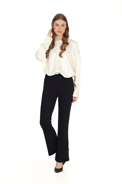 WOMENJ Trendy Waist and Leg Gathering Stylish Look Leggings Pants