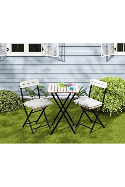 Güzelkan Bistro Takım Minderli Bahçe Masa Sandalye
