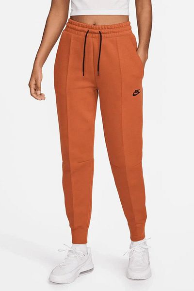 Nike Αθλητικά ρούχα Tech Fleece Standard Fit Mid Rise Jogger Γυναικείο Φούτερ Πορτοκαλί