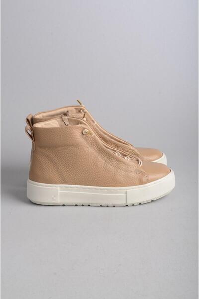 SEÇ KUNDURA Γυναικείες αθλητικές μπότες από ΓΝΗΣΙΟ ΔΕΡΜΑ - SELECT 2402, Nude