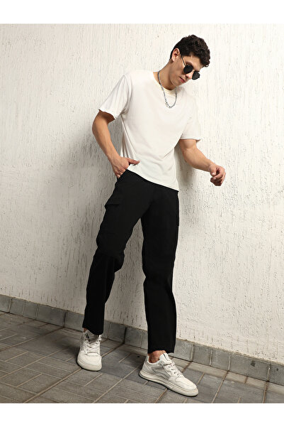 Hubberholme By Styli Straight Leg Mid Rise Cargo Pants