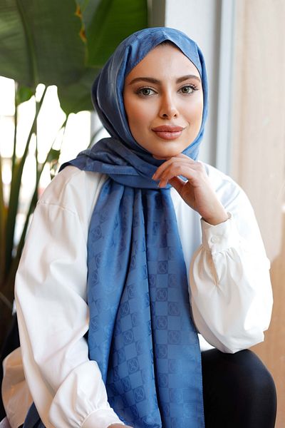 QASSA SHAL Checkerboard Pattern Shawl