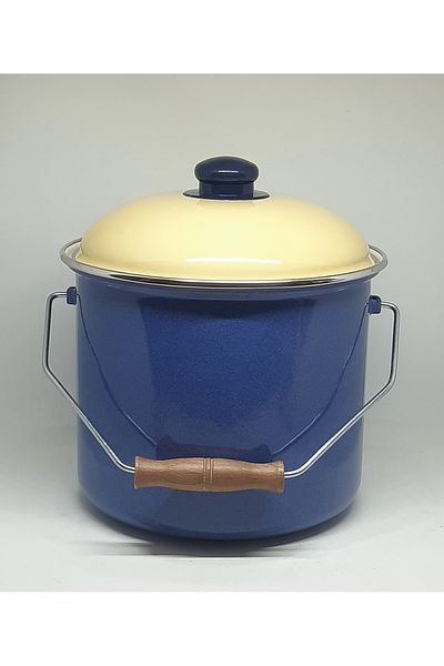 Avşar Enamel House 5 Liter 22 cm Navy Enamel Copper