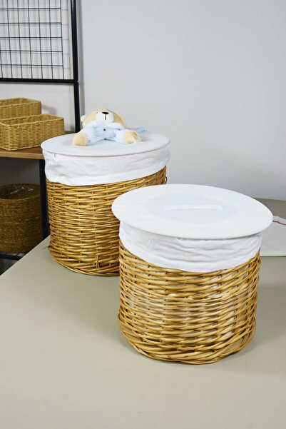 SepetçiBaba 2'li Peluşlu Sepet - SFB170