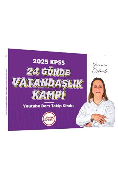 Hangi KPSS 2025 Kpss 24 Günde Kpss Vatandaşlık Kampı Youtube Ders Takip Kitabı Yasemin Özkanlı