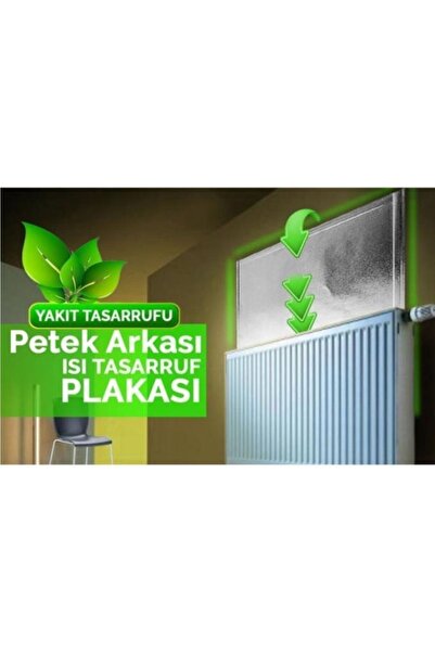 Ankaflex 5 Adet Petek Radyatör Arkası Folyo Plaka Kalorifer Soba Arkalığı Alüminyum Isı Yalıtım Folyosu