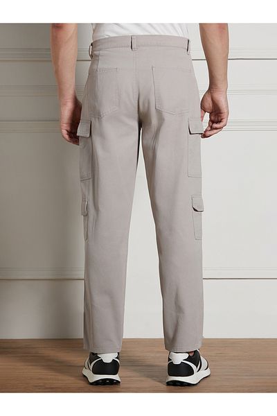 Dennis Lingo By Styli Cotton Lycra Stretchable Relaxed Fit Cargo Trousers