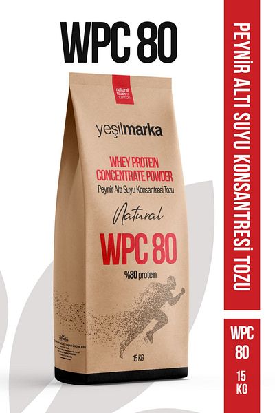 yeşilmarka Whey Protein Concentrate Powder Wpc80 Whey 15 kg