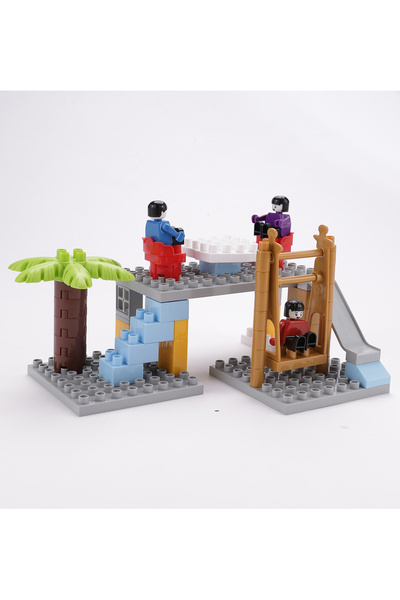 Fab N Funky House Building Blocks Set - 53 Pieces, Educational Creative Toy for Kids, Imaginative Play