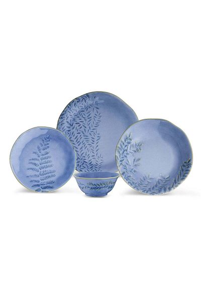 Jumbo Violet Pine 24 Piece Dinnerware Set for 6 People