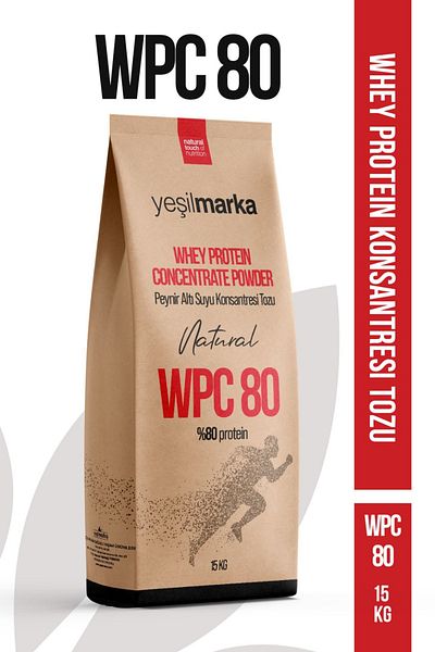 yeşilmarka Whey Protein Concentrate Powder Wpc80 Whey 15 kg