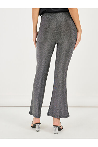 Styli Glitter Look Stretch Flared Pants