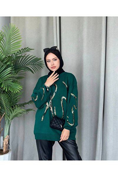 Kağanbutik Payetli Kazak