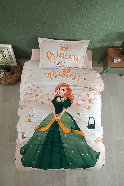 Clasy Single Ranforce Duvet Cover Set - 100% Cotton Tiana