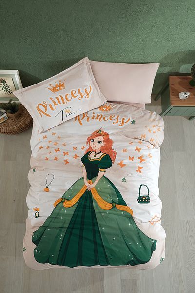 Clasy Single Ranforce Duvet Cover Set - 100% Cotton Tiana