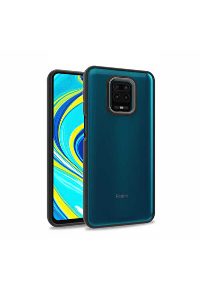 halkhouse Xiaomi Redmi Note 9S Kılıf Renkli Kamera Çerçeveli Silikon Esnek Şı...