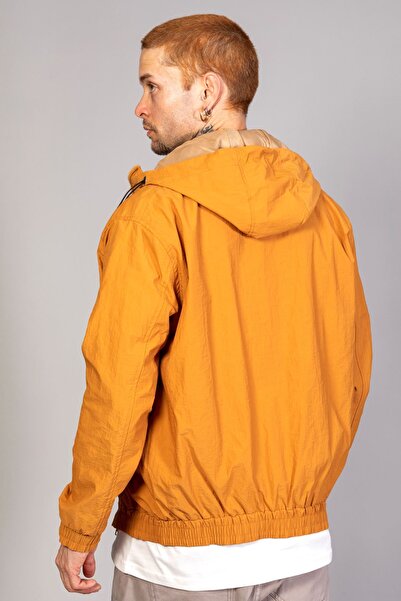 LTC Jeans Ανδρικό ελαφρύ ανοιξιάτικο μπουφάν με μουστάρδα με κουκούλα