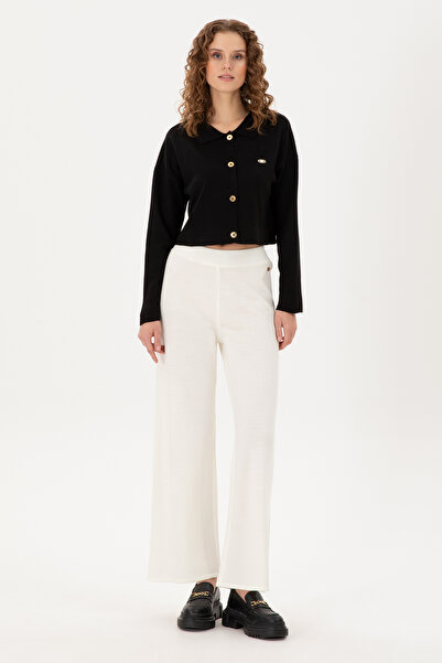 U.S. Polo Assn. Kadın Kum Loose Fit Triko Pantolon 50297151-VR085