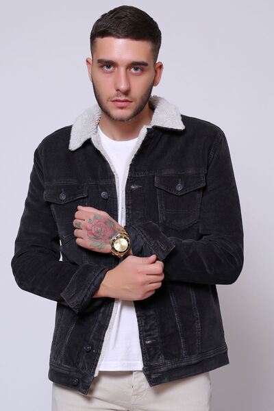 LTC Jeans Тонкий фетровий піджак з кашеміровою підкладкою та ґудзиками