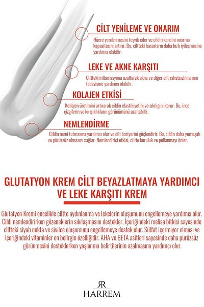 Harrem Glutathione Skin - Whitening and Anti-Blemish Cream