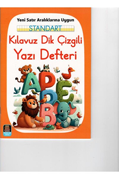 Mercan Okul standart klavuz dik çizgili  yazı defteri 2 adet