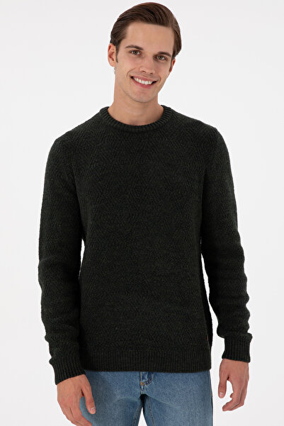 U.S. Polo Assn. Erkek Koyu Yeşil Kazak 50297049-VR079