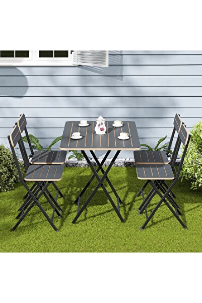 Güzelkan 4 Kişilik Bistro Takım Bahçe Masa Sandalye