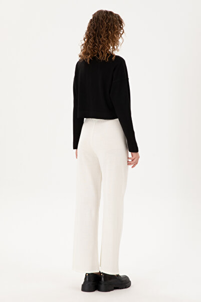 U.S. Polo Assn. Kadın Kum Loose Fit Triko Pantolon 50297151-VR085