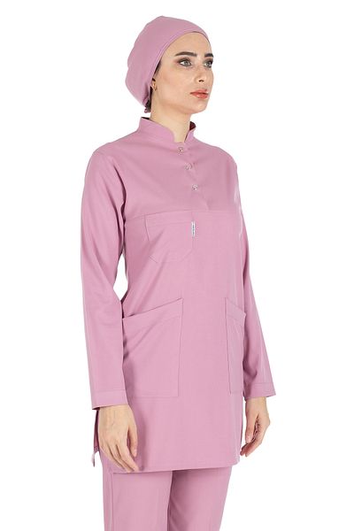 Alsancak Üniforma Πούδρα Lycra Χοντρό ύφασμα Hijab Nurse Jersey και Hijab Doctor Jersey
