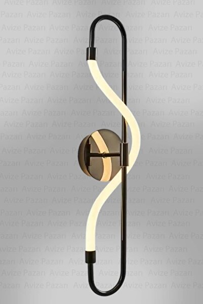 NZL Lighting Yumuşak Boru Ledli Aplik Siyah