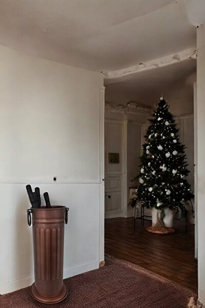 LUCKYHOMES Şömine Aksesuar Seti Mat Antik Bakır,Şömine Maşa Kürek Takımı,Deko...