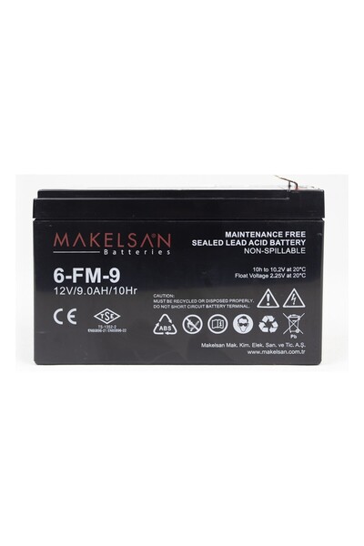 MAKELSAN 6Fm-9 12V 9Ah Kuru Tip Akü