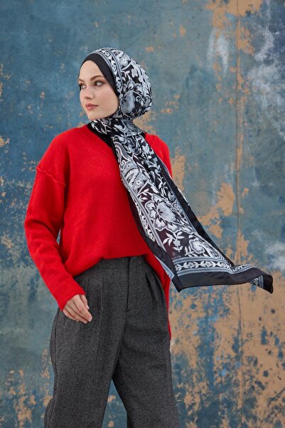 İpekhan Μεταξωτό σάλι με μοτίβο πλακιδίων