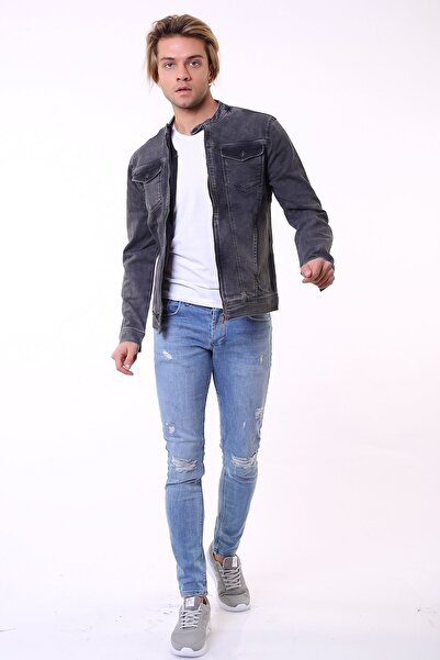 LTC Jeans Ανδρικό τζιν μπουφάν με διπλή τσέπη με φερμουάρ