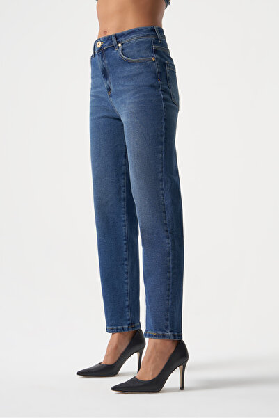 MZL Dokuma Jean Lacivert Pantolon