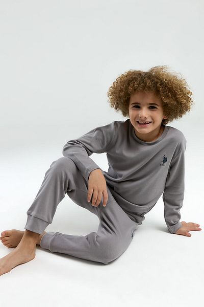 U.S. Polo Assn. Boy's Double Suit Gray