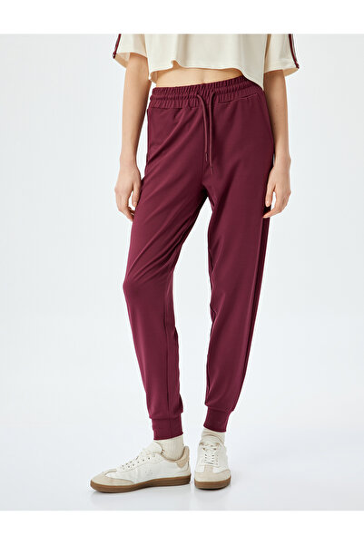 Koton Extra High Waist Jogger Sweatpants with Lace-Up Waist