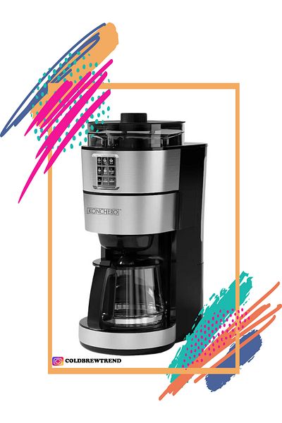 COLD BREW TREND by ugur cadirci Konchero Completa - Filter Coffee Maker with Grinder - Cm1131D-Gs