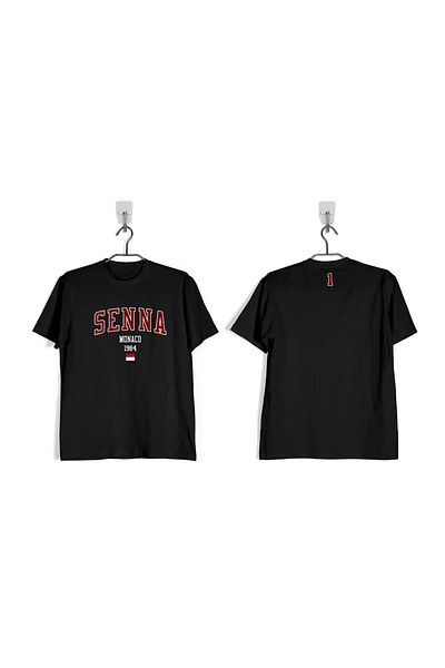 MAGORS Ayrton Senna Formula One Printed Crew Neck Cotton Oversize Tshirt