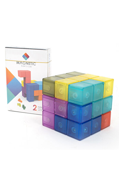 Fab N Funky Magnetic Rubik's Cube - 3+ Years, Fine Motor Skills Development, Sensory Exploration Activity Toy