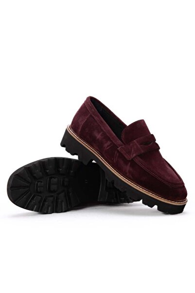 Gusse Adela Women's Khaki Suede Leather Loafers 141209 -2