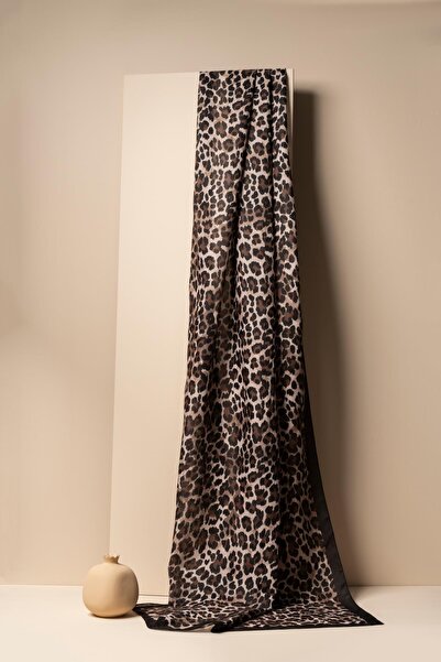 JAWEL Kadın Leopar Desen  Soft Şal