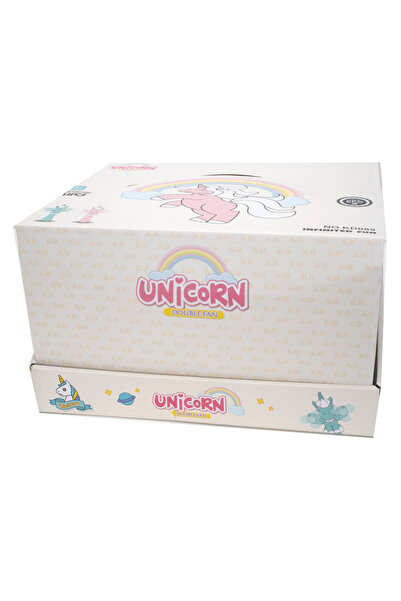 Fab N Funky Double Headed Unicorn Hand Pressure Fan - Educational Toy for Kids 5+, 9x15x21 cm, Assorted Colors