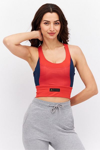 adidas X Marimekko Women Padded Training Sports Bra, Red