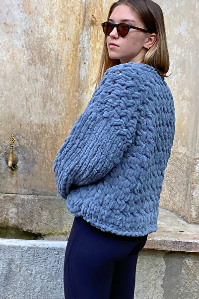 Alize 56 Red Puffy Hand Knitting Yarn - 1 Piece - 100 Gr - Finger Knitting Yarn - Blanket - Pillow