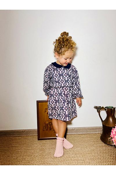 DİVİSTA Rochie pentru fetiță cu model jacquard cu guler pentru bebeluși